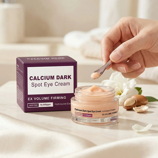 Calcium Dark Spot Eye Cream Instant Firm Eye Bag Remover Tighten Skin Brightening Hydrolyzed Elastin Anti-Wrinkle Eye Cream 15g