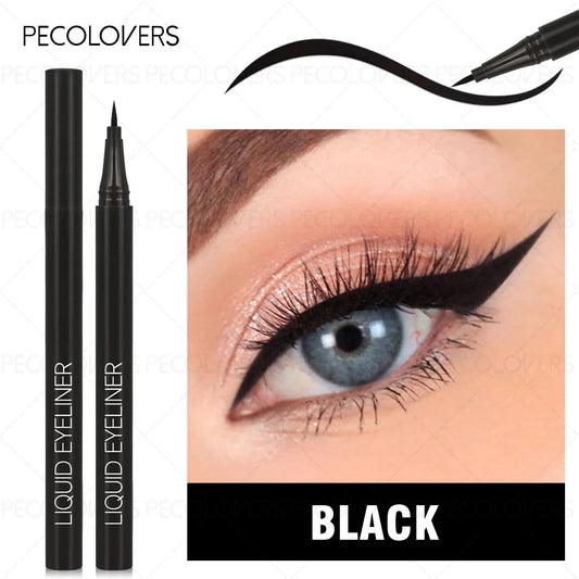 1 Set 3 Pcs Black Liquid Eyeliner Pen, Waterproof High Pigmented, Easy To Color, for All Eye Shapes, Natural Eye Makeup Finish