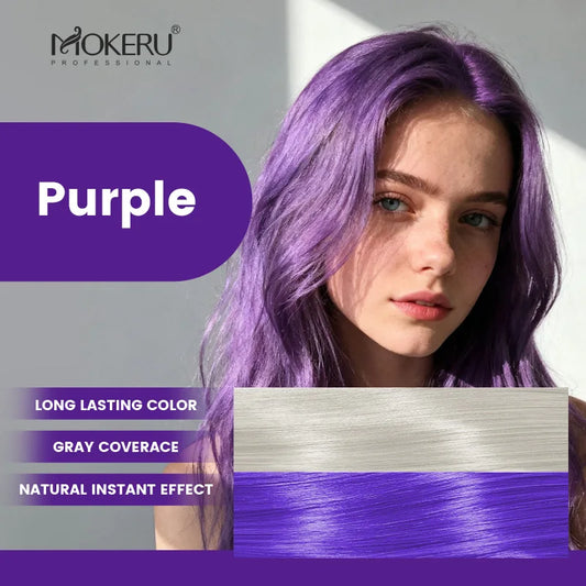 Mokeru Argan Oil Black Hair Dye Shampoo Natural Organic Long Lasting Permanent Gray Hair Color Shampoo for Women Fast Color Dye