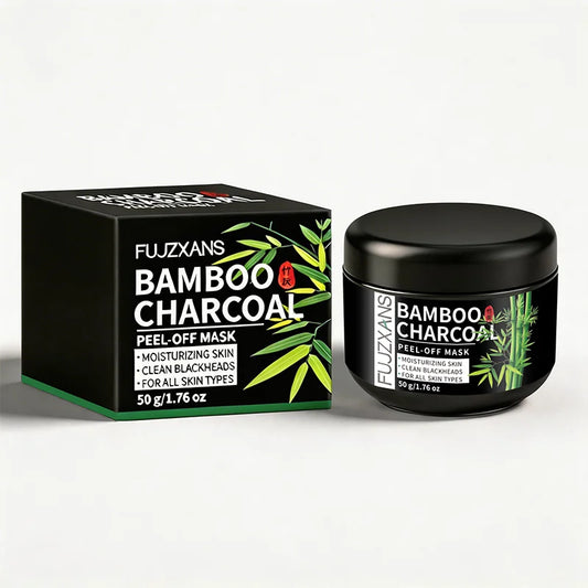 50g Bamboo Charcoal Peel-Off Mask Deep Cleansing Blackhead Removal Black Mud Skin Fresh Hydrated - Blackheads Removal Mask