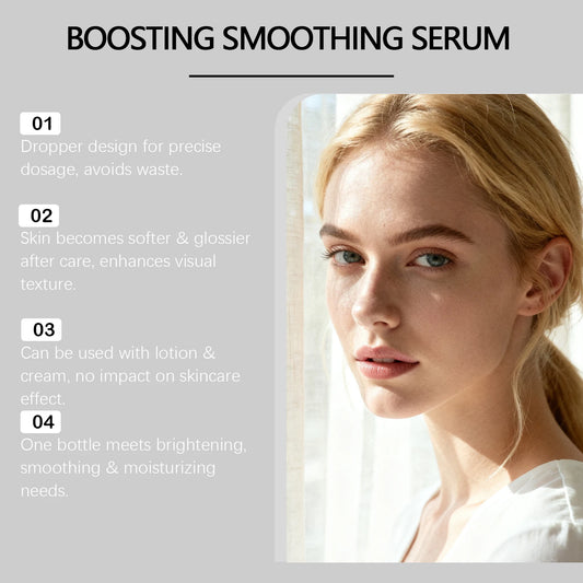 NAD+ Peptide Boosting Smoothing Serum Firming Hydrating Anti-Aging Serum Radiant Glow Face Essence Hyaluronic Acid Brightening