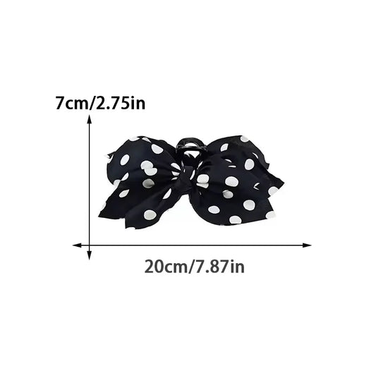 1/2 Set Color Polka Dot Shark Clip Multi-layer Bowknot Hair Clip Elegant Fashion Temperament Girls Hair Clip Headdress