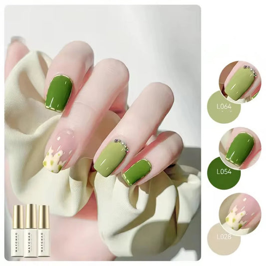 MAYCHAO Nail Gel Polish Glitter Gorgeous Full Coverage Soak Off UV Soak Off LED French Nail Color Gel Nail Polish 7.3ml DIY Home