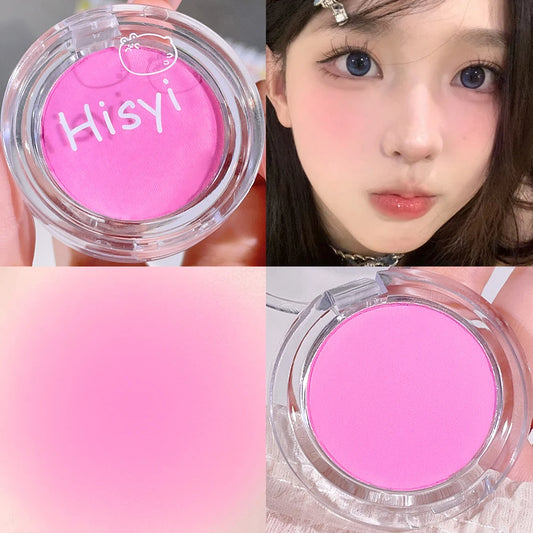 HISYI slightly tipsy blush matte fine flash micro flash natural color makeup pure desire monochrome blush plate