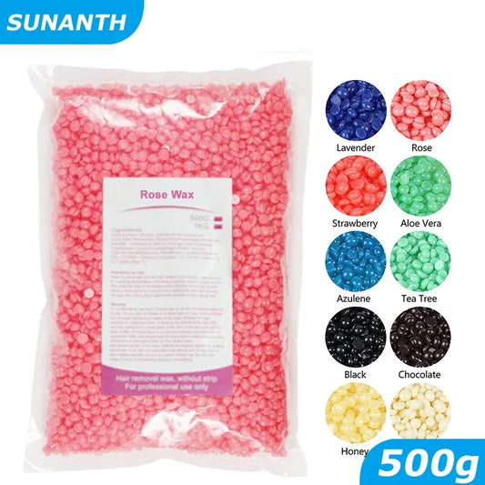 500g/200g/50g Hard Wax Beans for Hair Removal Body European Brazilian Pearl For Wax Warmer Waxing Beans For Wax Heater Machine
