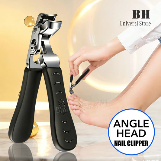 Angle Head nail clippers with large opening anti-splash storage Toenail clippers for the elderly thick toenails perdicure Tools