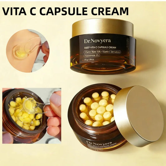 Deep Vita C Capsule Cream Niacinamide Gel Makes Skin Glow Elastic Longlasting Moisturizing Korean Skincare Nourishing Face Cream