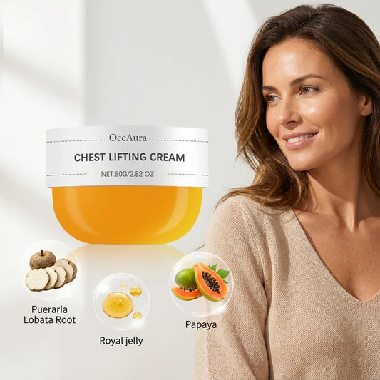 80g Breast Care Cream Lifting Tightening Moisturizing Massage Improves Elasticity Fast Absorbing For Women's Bust Care Hydrating