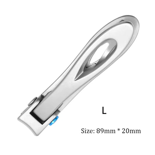 Stainless Steel Nail Clippers Optional Two Sizes For Fingernail Thick Hard Toenail Household Salon Manicure Supply