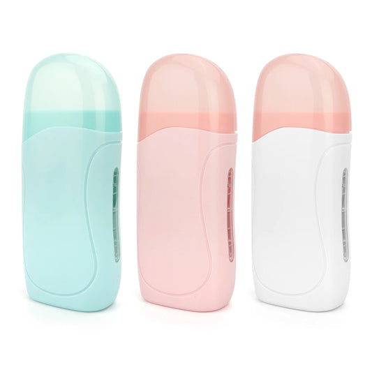 Unisex Roller Wax Roll on Depilatory Wax Cream Hair Removal Wax Heater Equipment Tool Heater Waxing Hot Cartridge Waxing Kit