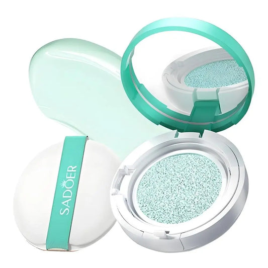 Facial Tinted Sunscreen SPF60 Sun Cushion Moisturizing & Soothing Oil-Free Face BB Cream Long-Lasting Natural Dewy
