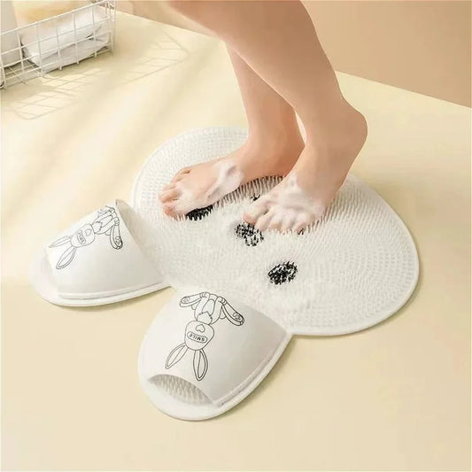 Rabbit foot rubbing, foot washing, foot massage, foot pad, bathroom scrubbing, anti-slip pad, shower room floor mat
