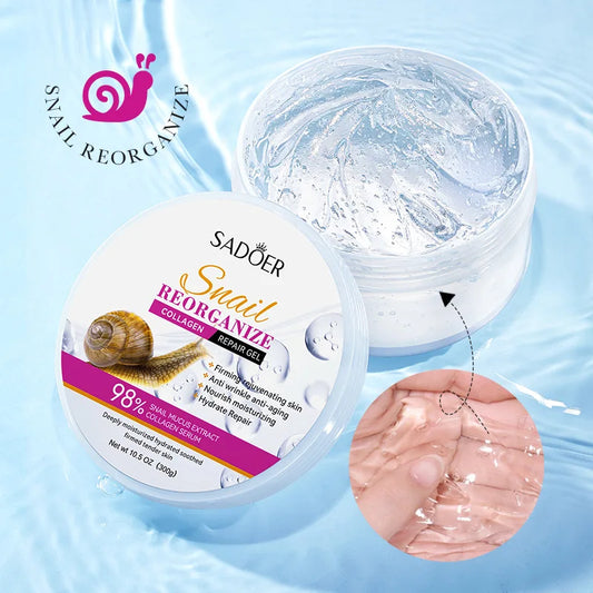 SADOER Snail Collagen Face Cream Gel Firming Repair Whitenting Moisturizing Facial Creams Beauty Face Skin Care