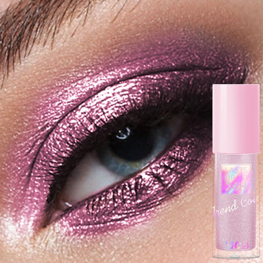 1PC Metallic Waterproof Liquid Eyeshadow-High Shine Long-Lasting & Smudge-Proof Korean Makeup Set Glitter Eye Shadow Cosmetics