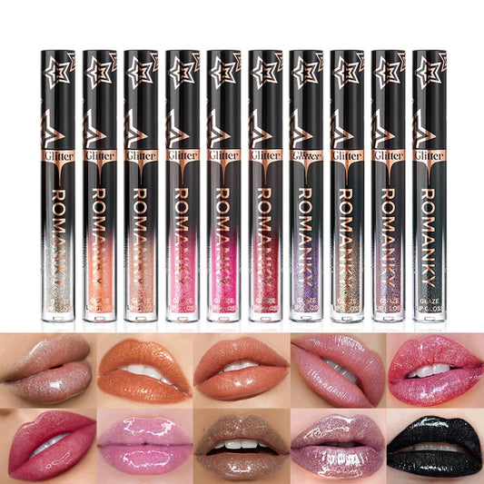 1Pc Lip Gloss Pearlescent particles shimmer Suitable for party, stage, Valentine's Day gift, daily wear