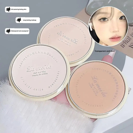 1PC Large Pressed Setting Powder Soft Focus Long Lasting Oil Control Waterproof Sweatproof Blur Pores Full Coverage Smudge Proof