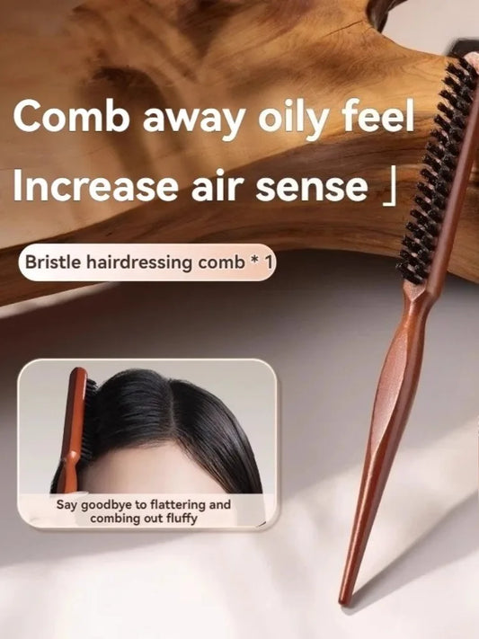 Hair Fluffy Comb  Handle Hair Brush Anti-static Barber Hair Comb Scalp Massage Hairdresser Styling Tool