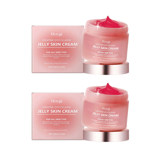 Collagen Jelly Cream Deeply Moisturizing Smooth Skin Tightening Fade Fine Lines Soothing Brightening Hydrating Facial Gel Cream
