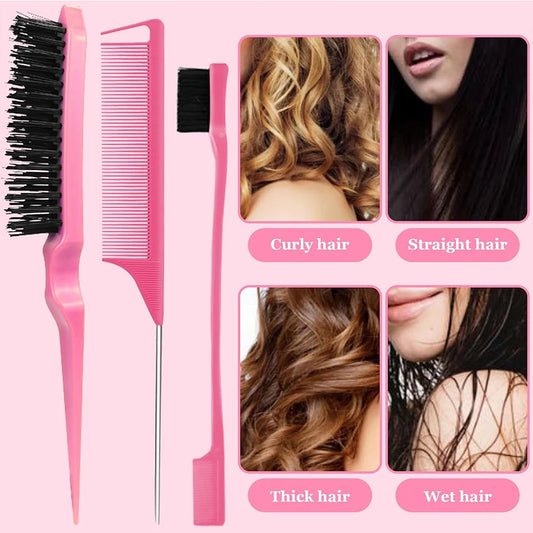 11 pcs Hair Brush Set,Detangling Brush Set for Curly Hair with Hair Spray Bottle, Hairbrush Set, Hair Scalp Massager Brush