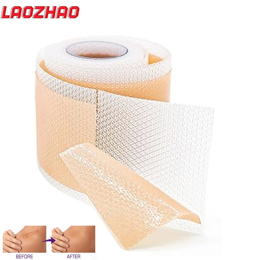 1 Roll Silicone Scar Sheets - Medical Grade, Reusable Scar Tape for Keloid, C-Section, Surgery, Burn, Acne - Waterproof, Latex-F