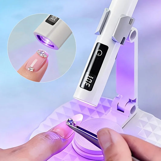 Mini Handheld Nail Lamp, Portable Nail Dryer, Nail Salon Tools, Gel Nail Lamp, LED Digital Nail Lamp, Nail Drying Lamp