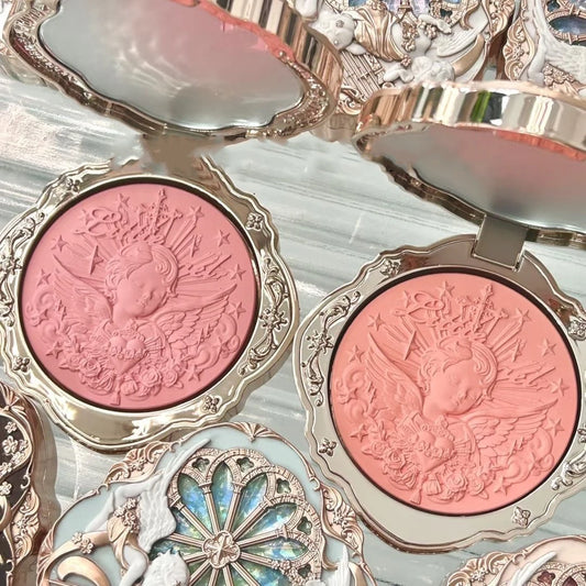 Flower Knows Little Angel Collection Cream Blush For Cheeks Natural Color,Hydrating Matte&Powder Finish,Vegan & Cruelty-Free