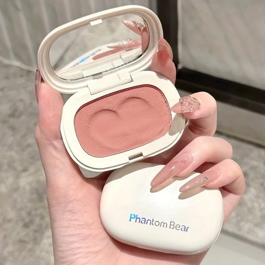 Phantom Bear Mousse Blush Soft Texture No Powder Feel Compact Easy Carry Beginner Friendly Daily Use