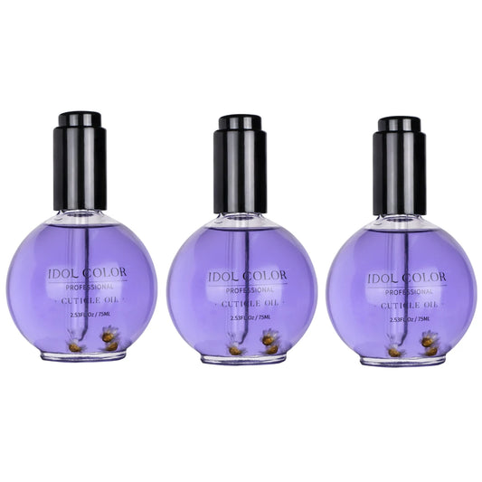 IDOL COLOR Cuticle Oil, 2.56 FL Oz, Repairs and Restores Cuticles - Organic Spa Treatment - For Stronger, Healthier Nails