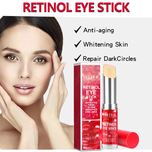Retinol Eye Stick Anti-Wrinkle Lifting Firming Eye Cream Stick for Dark Circles & Fine Lines Moisturizing Brightening Skin Care