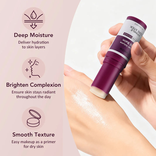 Anti-Aging Calcium Multi Balm Hydrating Firming Volume Soothing Dryness Repair Brighten Skin Tone Deep Moisturizing Cream Stick