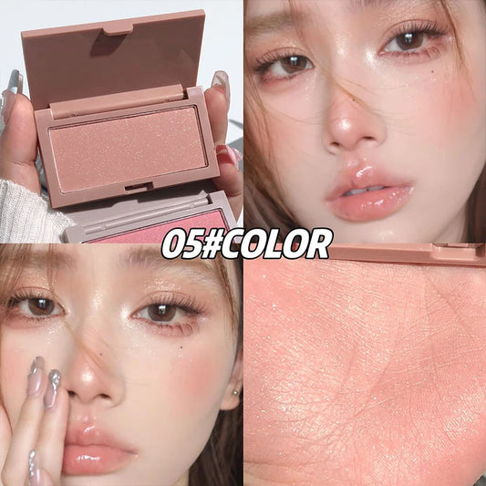 CACE Monochrome Blush Cream Palette Lasting High Pigment Face Blusher Powder Cheek Tint Rouge Natural Makeup Contouring Shadow