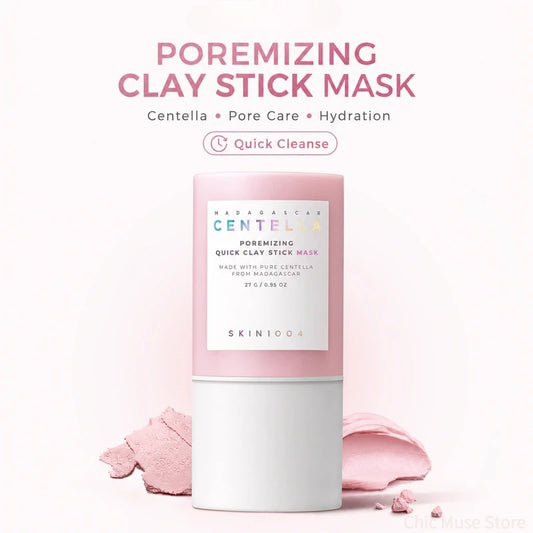 Korean Skincare Centella Poremizing Quick Clay Stick Mask,Facial Moisturizing Soothing Shrink Pore Care Mask Face Care Products
