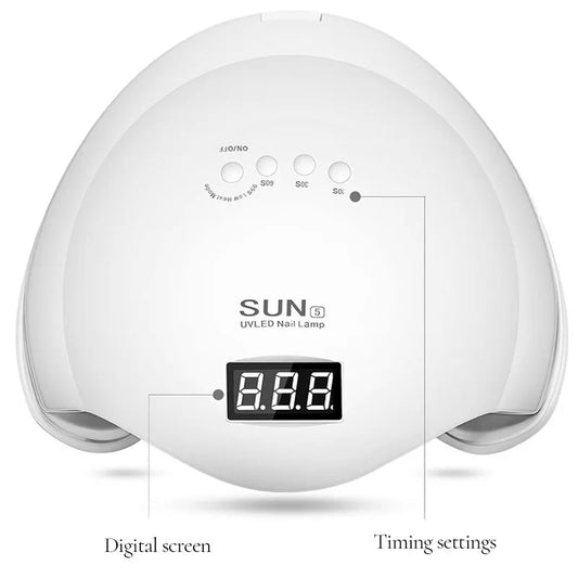 Nail Dryer Gel Nail Polish Curing LED UV Light With 4 Timers Automatic Sensor LCD Display Professional Nail Art Tools Accessorie
