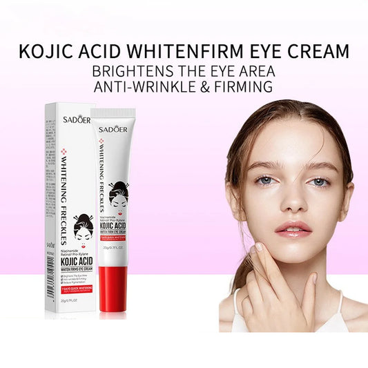 Kojic Acid Whitening And Spot-Removing Eye Cream, Niacinamide And Retinol Moisturizing And Brightening Eye Cream, Anti-Wrinkle.