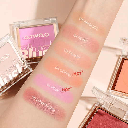 Soft Mineral Blush Palette 6 Colors Matte Long Lasting Powder Natural Cheek Contour Shadow Rouge Makeup Beauty