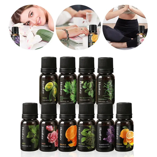 10ml Essential Oil Lavender Jasmine Eucalyptus Vanilla Sandalwood Bergamot Rosemary Citronella Cinnamon Fragrance Oil