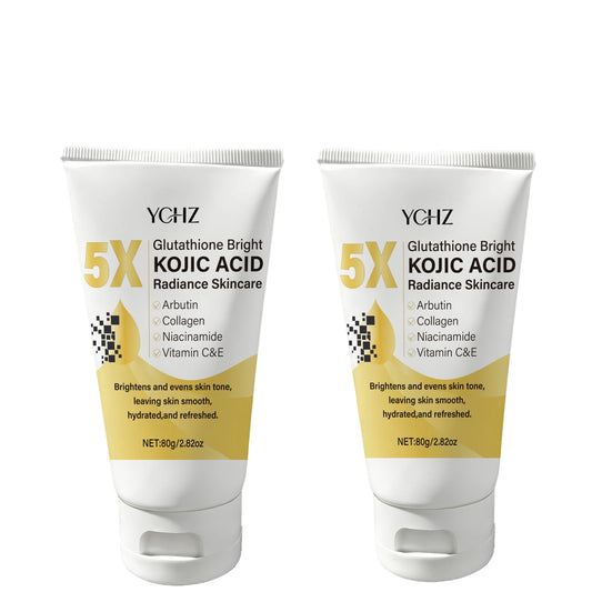 Kojic Acid Glutathione Face Cream, Evens Out Skin Tone, Eliminates Dark Spots and Dullness - Non-Greasy, Suitable for Both Men and Women - Whitening and Moisturizing Cream, for Day and Night Use