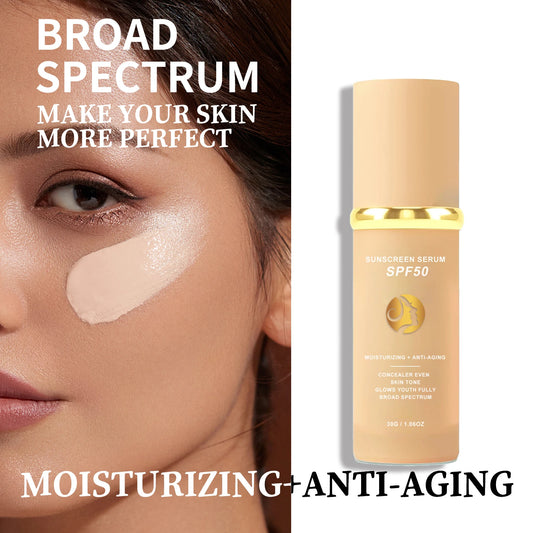 4 in 1 Liquid Foundation Makeup High Full Coverage Concealer Oil-control SPF50 Long Lasting Waterproof Face Foundation Make Up