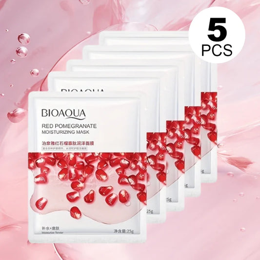 5/10PCS BIOAQUA Fruit Facial Masks Moisturizing Hydrating Brightening Anti-aging Face Mask Sheet Masks for Face Skin Care