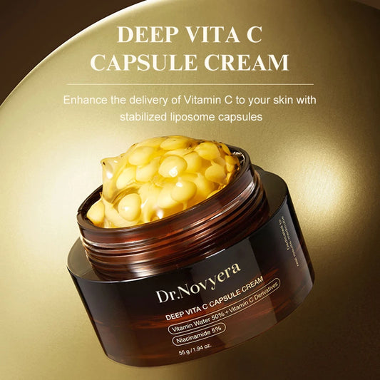Deep Vita C Capsule Cream Niacinamide Gel Makes Skin Glow Elastic Longlasting Moisturizing Korean Skincare Nourishing Face Cream