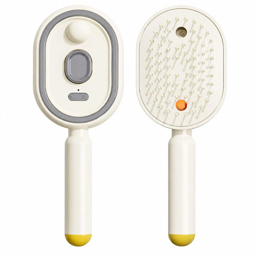 Electric Spray Hair Brush Rechargeable Water Spray Hair Brush Anti-Static Hair Brush Reduce Frizz Electric Steam Massage Comb