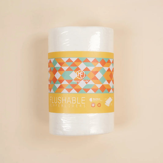 Bamboo Fabric Baby Wipes Biodegradable&Flushable Nappy Liners Cloth Diaper Liners 1 Roll 100Piece