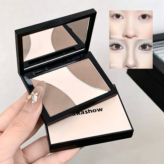 Kakashow 3D Multi-Use Contour Palette Cool Warm Tones Nose Cheek Highlight All Face Shapes