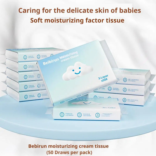 Baby Moisturizing Paper Towels Cloud Soft Wipes Creamy Baby Tissue Soft Lotion Paper Face Wash Towels for Infants And Babies