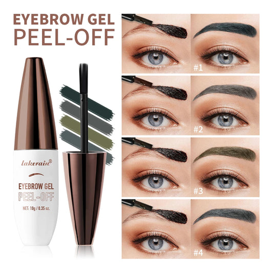 Waterproof Peel Off Eyebrow Gel Tint Semi Permanent Tattoo Brow Tint Transfer-proof, For Fuller & Defined Looking Brows Makeup